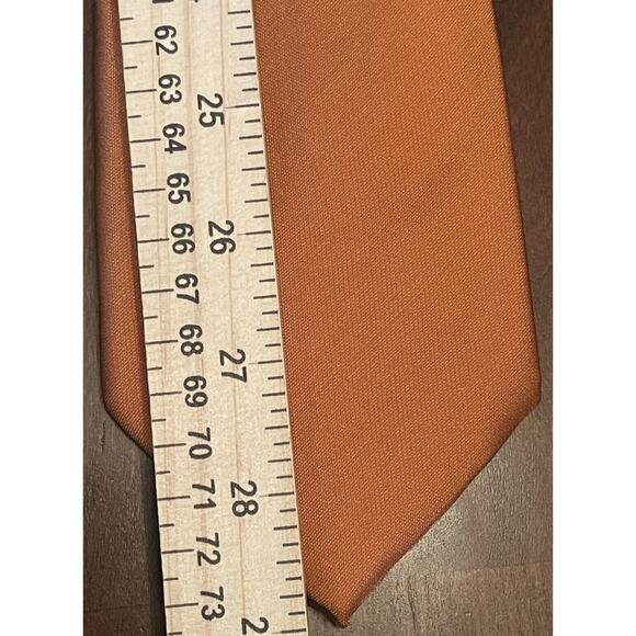 Stafford Performance Orange 60% Silk 40% Nylon Men’s Neck Tie Made In China - Picture 5 of 9